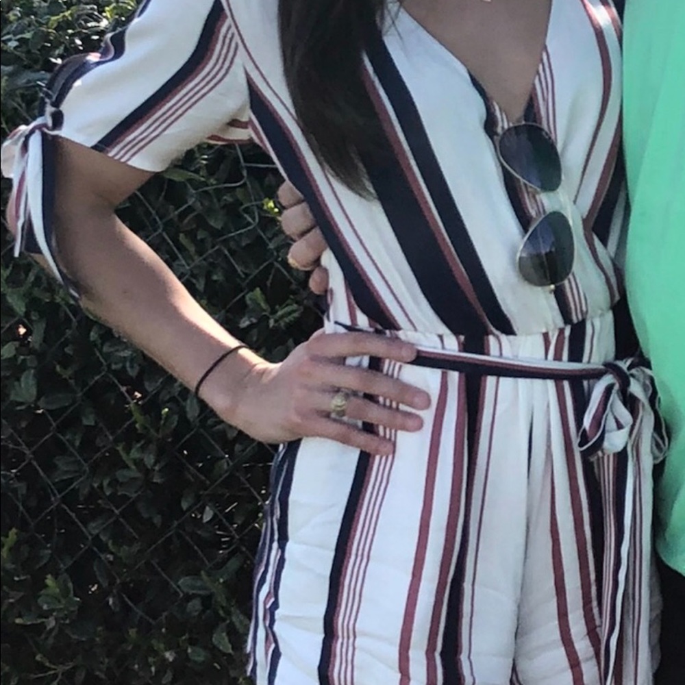 Striped Romper with POCKETS - Lush Brand Small